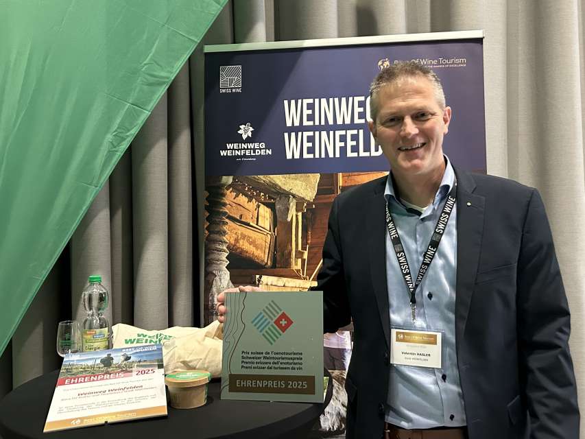 Nationaler Tourismus-Award: Weinfelder Weinweg holt sich Ehrenpreis